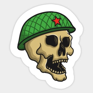 Soldier Skull Pro Sticker